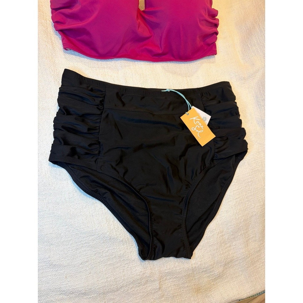 Shade & Shore High Neck Braided Strap Top  & Full coverage High Waist Bottom - Picture 5 of 10